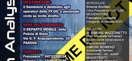 Seminario su Bitcoin Intelligence a Padova