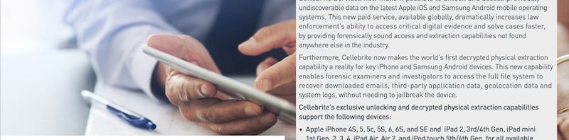 Cellebrite Unlock Services - CAIS