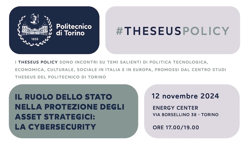 Theseus Policy - Il ruolo dello Stato nella protezione degli asset strategici - la cybersecurity